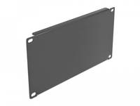 Delock - Rack-Blindabdeckungsplatte - Schwarz - 3U - 25.4 cm (10")