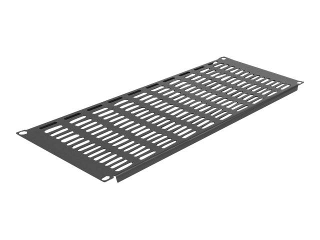 Delock - Rackpaneel (vertikal) - mit Lüftungsschlitzen - Schwarz - 4U - 48.3 cm (19")