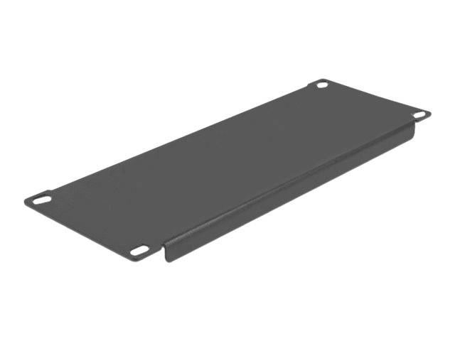 Delock - Rack-Blindabdeckungsplatte - Schwarz - 2U - 25.4 cm (10")