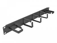 Delock - Kabelmanagement - with 5 metal hooks (2 x horizontal, 3 x vertical)