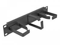 Delock - Kabelmanagement - with 3 metal hooks (2 x horizontal, 1 x vertical)