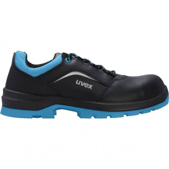Uvex 95558, Männlich, Erwachsener, Sicherheitsschuhe, Schwarz, Blau, ESD, S2, SRC, Schnürverschluss