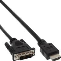 INLINE - HDMI-DVI Adapterkabel - HDMI Stecker auf DVI 18+1 Stecker - 1m
