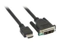 INLINE - HDMI-DVI Adapterkabel - HDMI Stecker auf DVI 18+1 Stecker - 1m