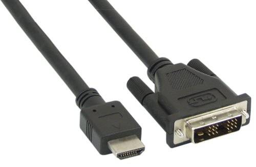 INLINE - HDMI-DVI Adapterkabel - HDMI Stecker auf DVI 18+1 Stecker - 1m