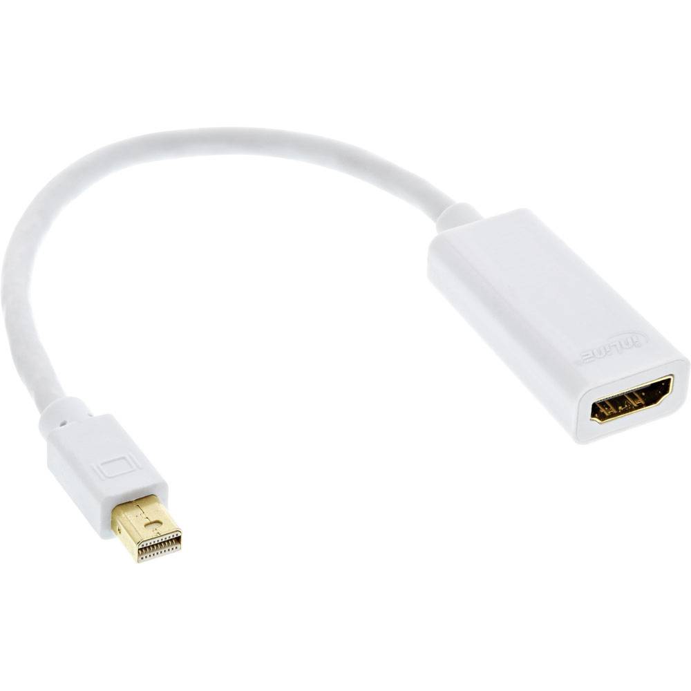 InLine - High Speed - Videoadapter - Mini DisplayPort männlich bis HDMI weiblich