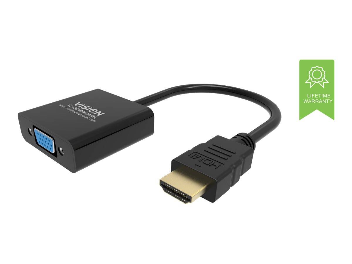 VISION Professional - Videoadapter - HDMI männlich zu HD-15 (VGA)