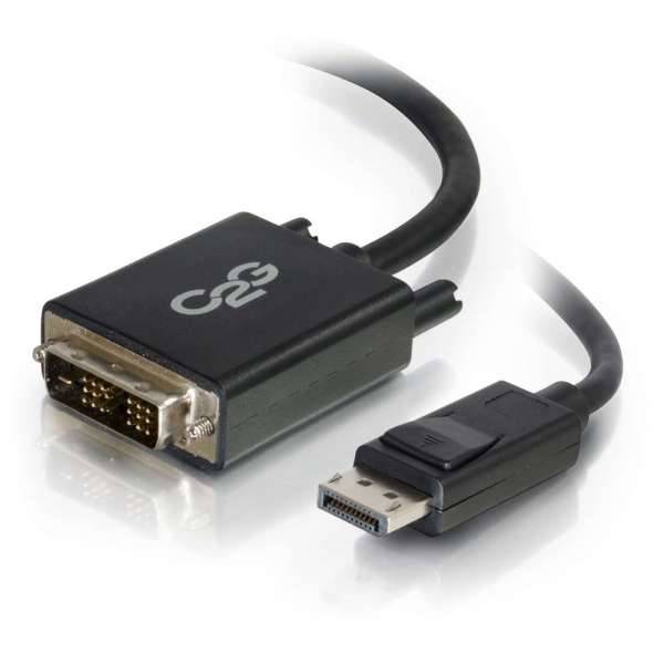 C2G 2m DisplayPort to Single Link DVI-D Adapter Cable M/M - DP to DVI - Black - DisplayPort-Kabel - DisplayPort (M)