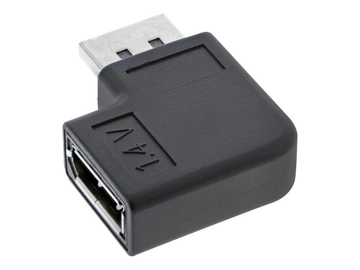 INLINE - DisplayPort Adapter - DisplayPort Stecker / Buchse links gewinkelt