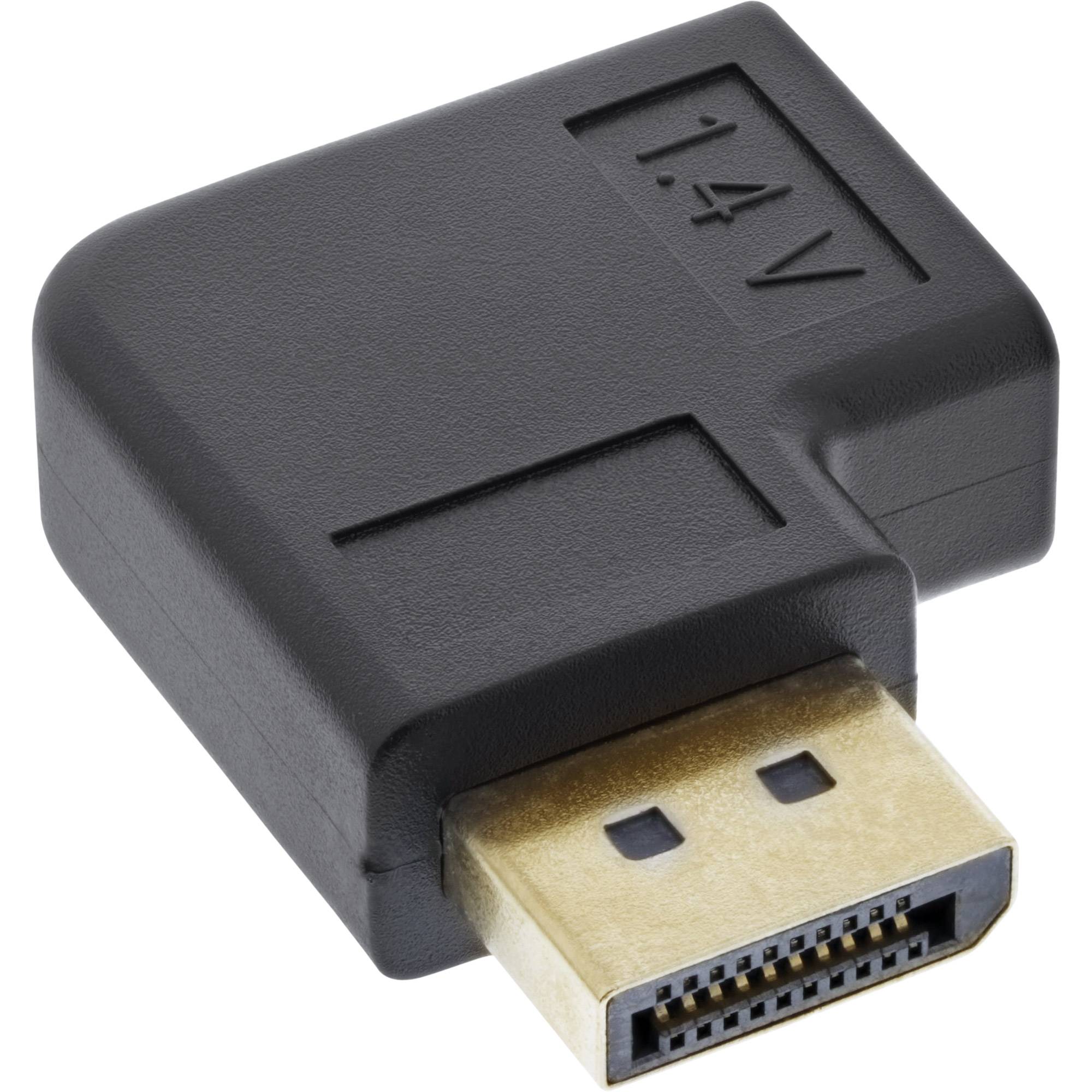 INLINE - DisplayPort Adapter - DisplayPort Stecker / Buchse links gewinkelt