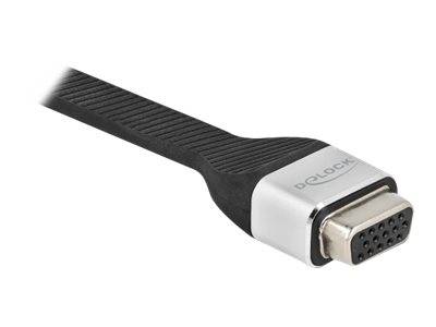 Delock - USB/VGA-Adapter - USB-C (M) bis HD-15 (VGA)