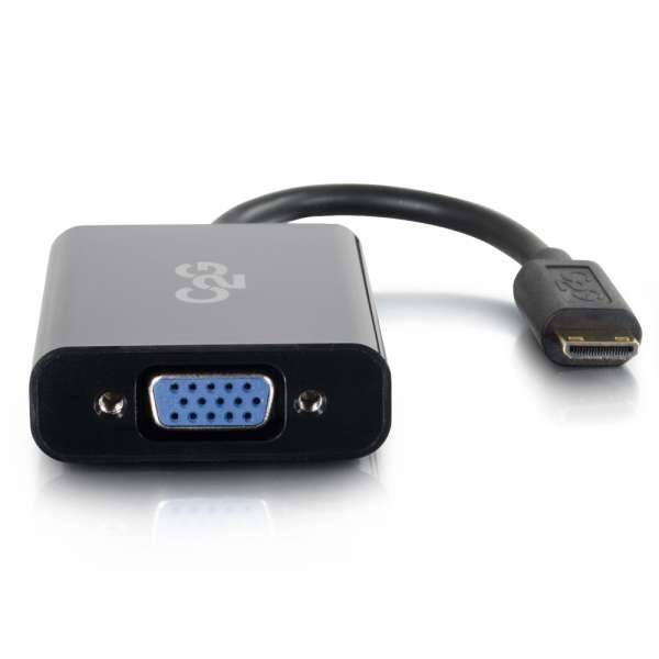 C2G HDMI Mini to VGA and Audio Adapter Converter Dongle