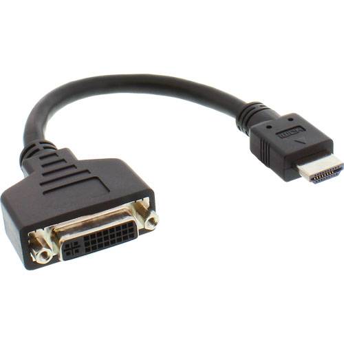 INLINE - HDMI-DVI Adapterkabel - HDMI Stecker auf DVI Buchse - 0,2m