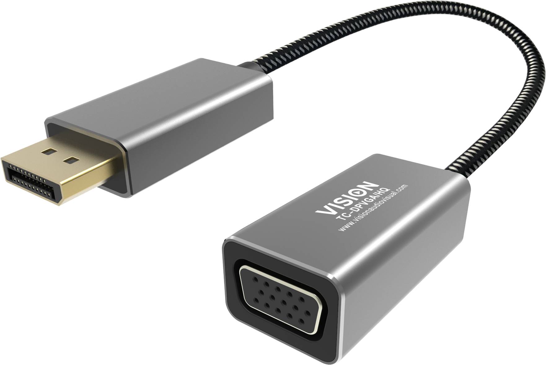 Vision Professional Premium Braided - Videoadapter - DisplayPort (M)
