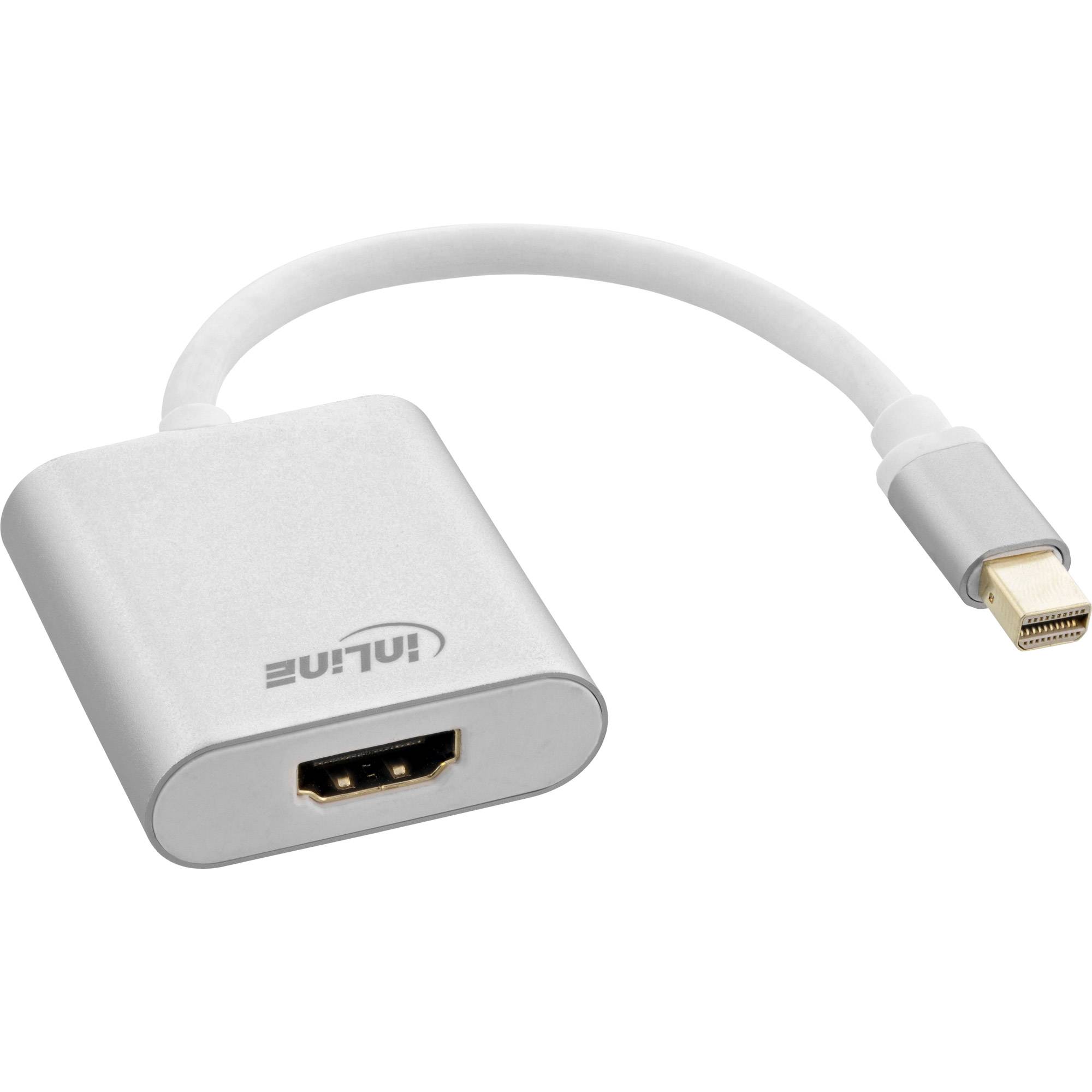 INLINE - Mini DisplayPort HDMI Adapterkabel Aluminium mit Audio - 4K/60Hz