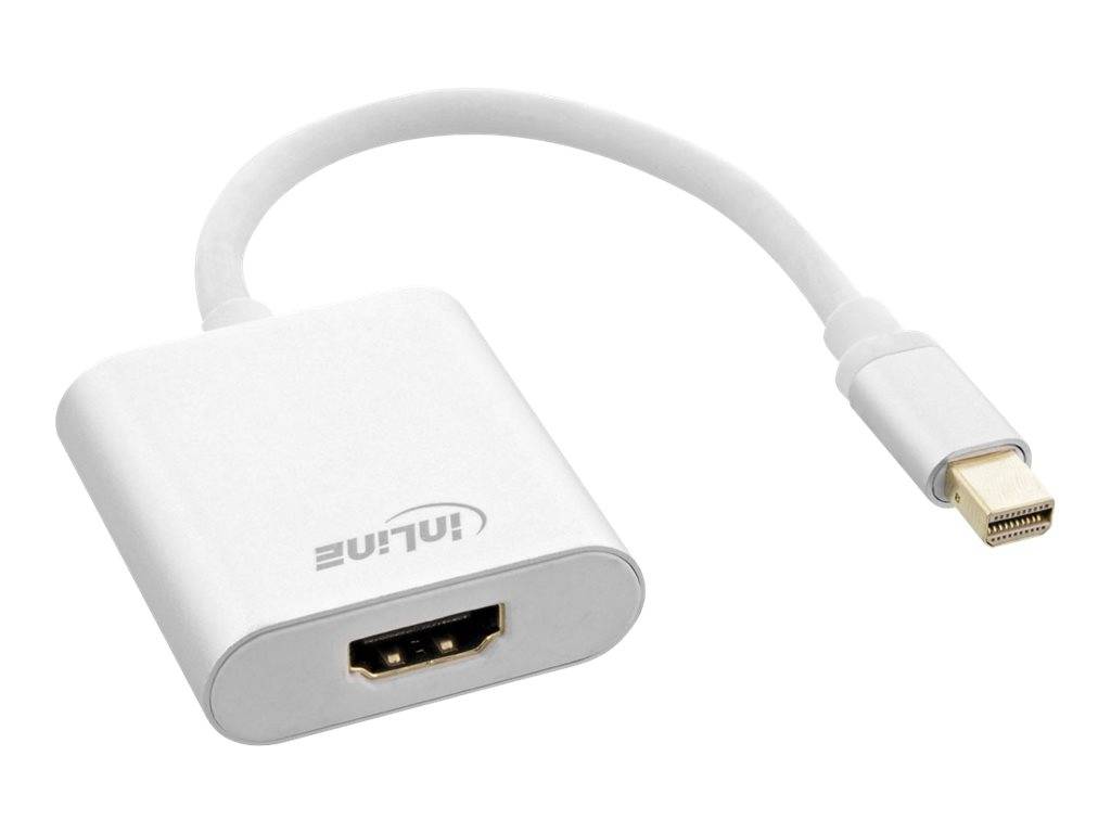 INLINE - Mini DisplayPort HDMI Adapterkabel Aluminium mit Audio - 4K/60Hz