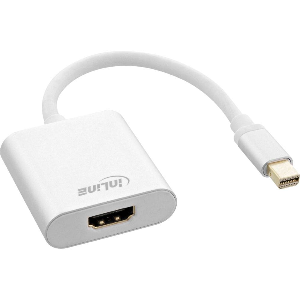 INLINE - Mini DisplayPort HDMI Adapterkabel Aluminium mit Audio - 4K/60Hz