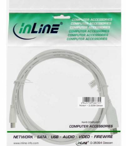 INLINE - Mini DisplayPort zu HDMI Konverter Kabel - weiß - 1m - 4K2K - mit Audio
