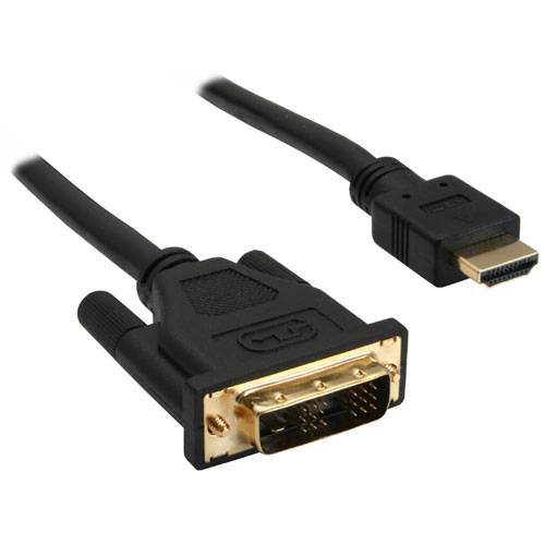INLINE - HDMI-DVI Kabel - vergoldete Kontakte - HDMI ST auf DVI 18+1 ST - 1m