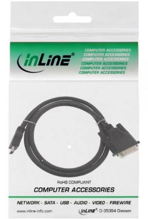 INLINE - HDMI-DVI Adapterkabel - HDMI Stecker auf DVI 18+1 Stecker - 0,5m