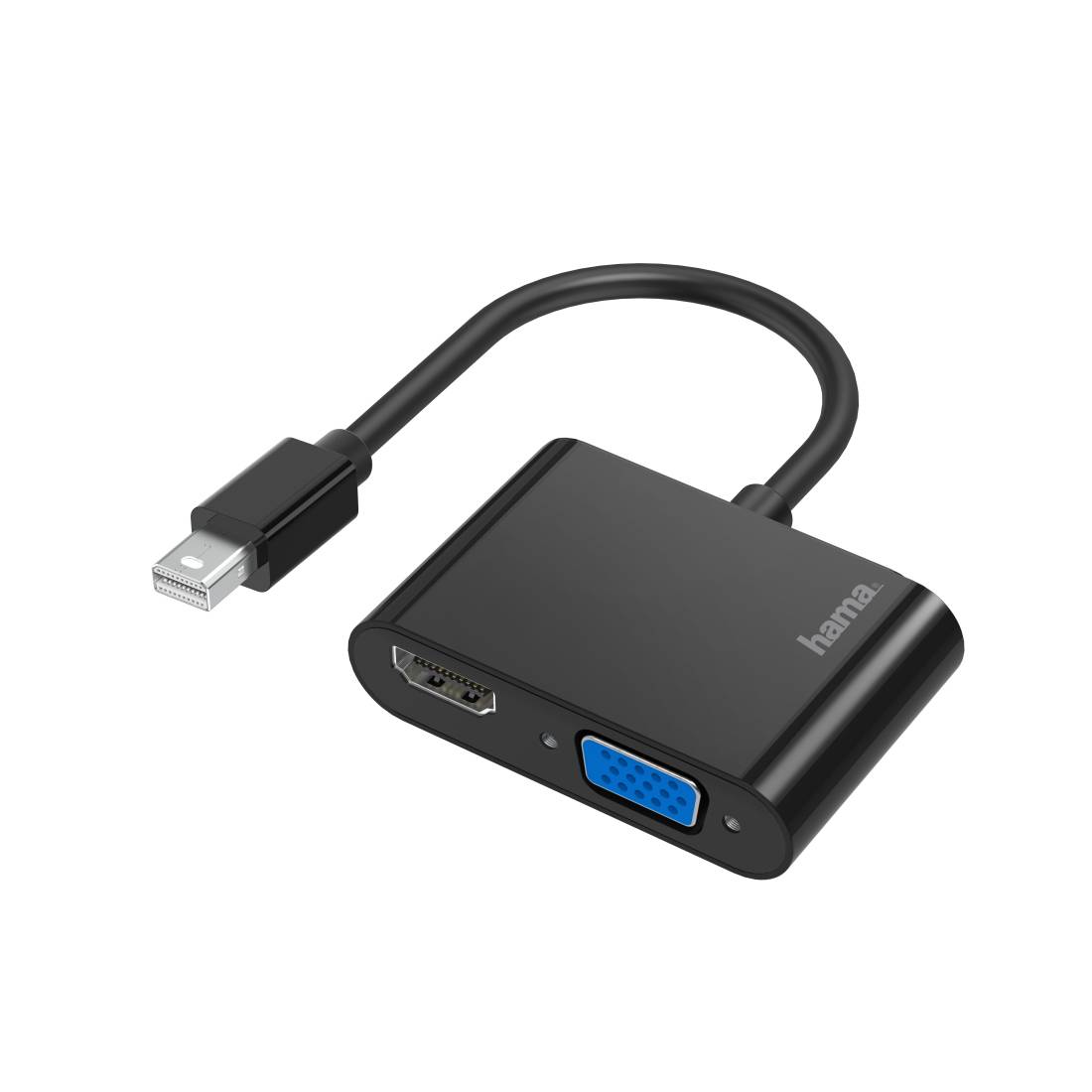 Hama 2in1 - Video- / Audio-Adapter - Mini DisplayPort Stecker bis HD-15 (VGA)