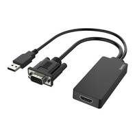Hama - Adapterkabel - USB, HD-15 (VGA) männlich bis HDMI weiblich