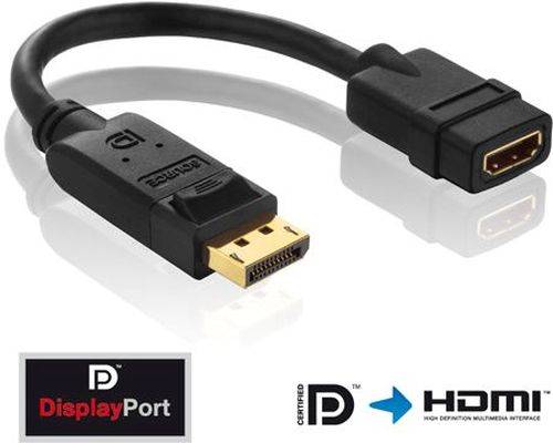 Purelink PureInstall PI155 - Videoadapter - DisplayPort männlich zu HDMI weiblich
