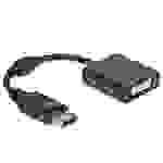 Delock Adapter DisplayPort 1.1 Stecker zu DVI Buchse Passiv schwarz