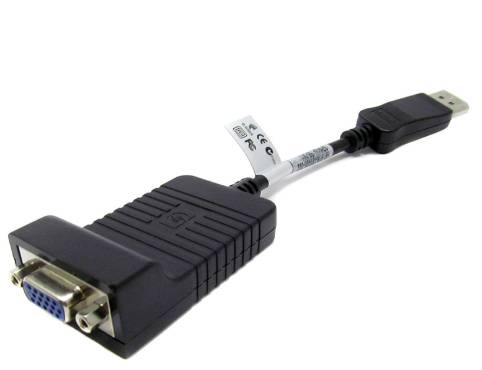 USB-zu-VGA-Adapterkabel mit einem VGA-Buchsenanschluss auf der einen Seite und einem USB-Stecker auf der anderen Seite.
