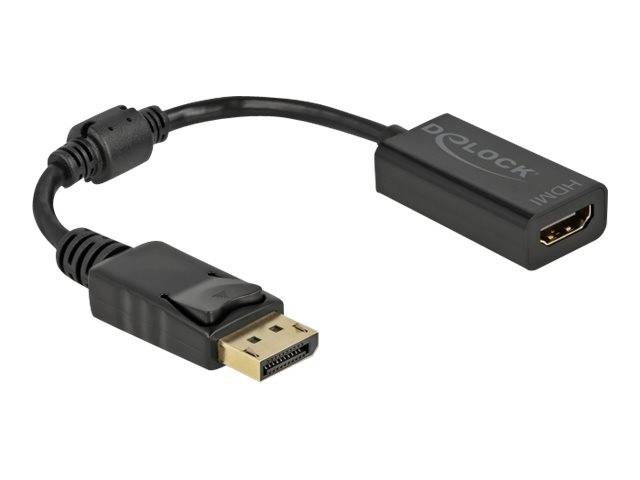Delock - Videoadapter - DisplayPort männlich Verriegelung bis HDMI weiblich
