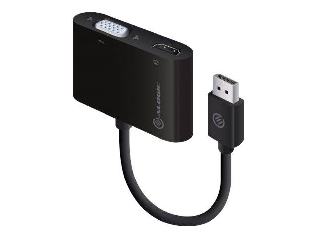 Alogic Premium Series - Videokonverter - DisplayPort - HDMI - VGA - Schwarz