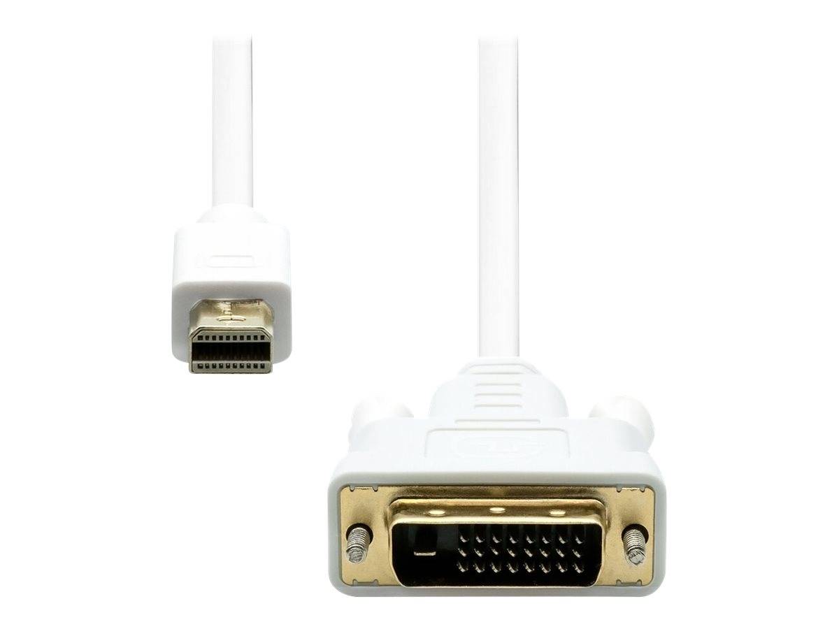 Weißer DVI-zu-HDMI-Kabeladapter mit goldenen Anschlüssen zur VideoSignalumwandlung zwischen Geräten.