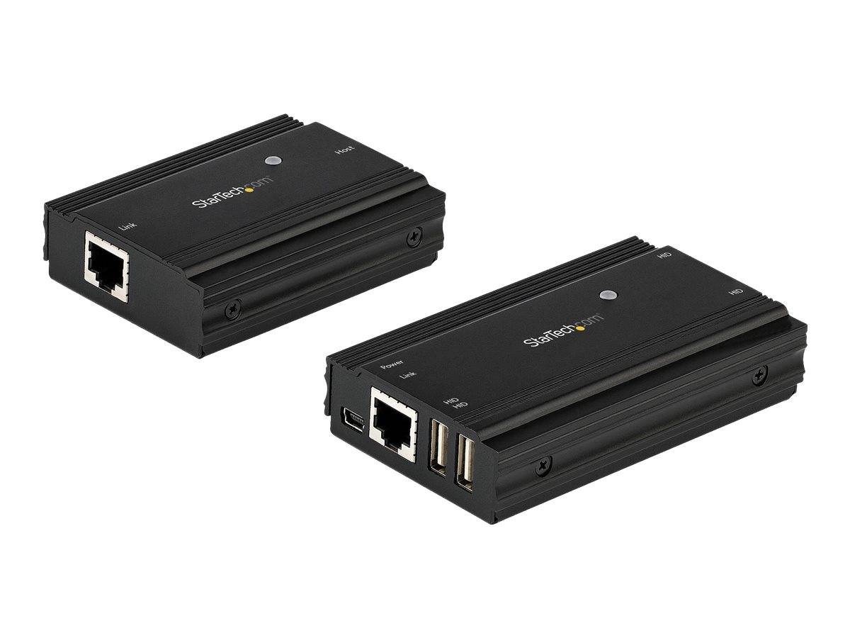StarTech.com 4 Port USB 2.0 Extender-Hub über ein einzelnes CAT5e/CAT6 Ethernet Kabel (RJ45)