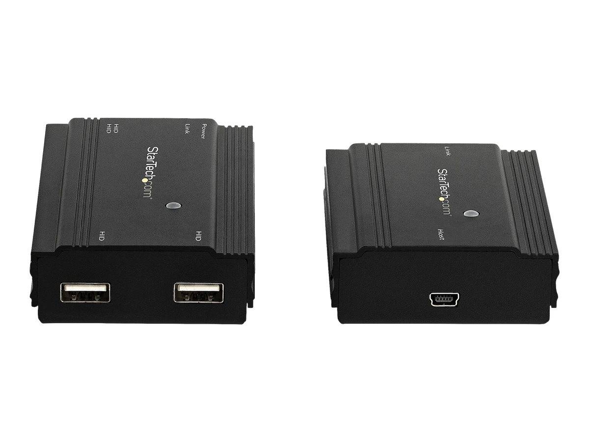 StarTech.com 4 Port USB 2.0 Extender-Hub über ein einzelnes CAT5e/CAT6 Ethernet Kabel (RJ45)