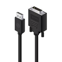 ALOGIC ELDPDV-01, 1 m, DisplayPort/DVI, Männlich, Schwarz