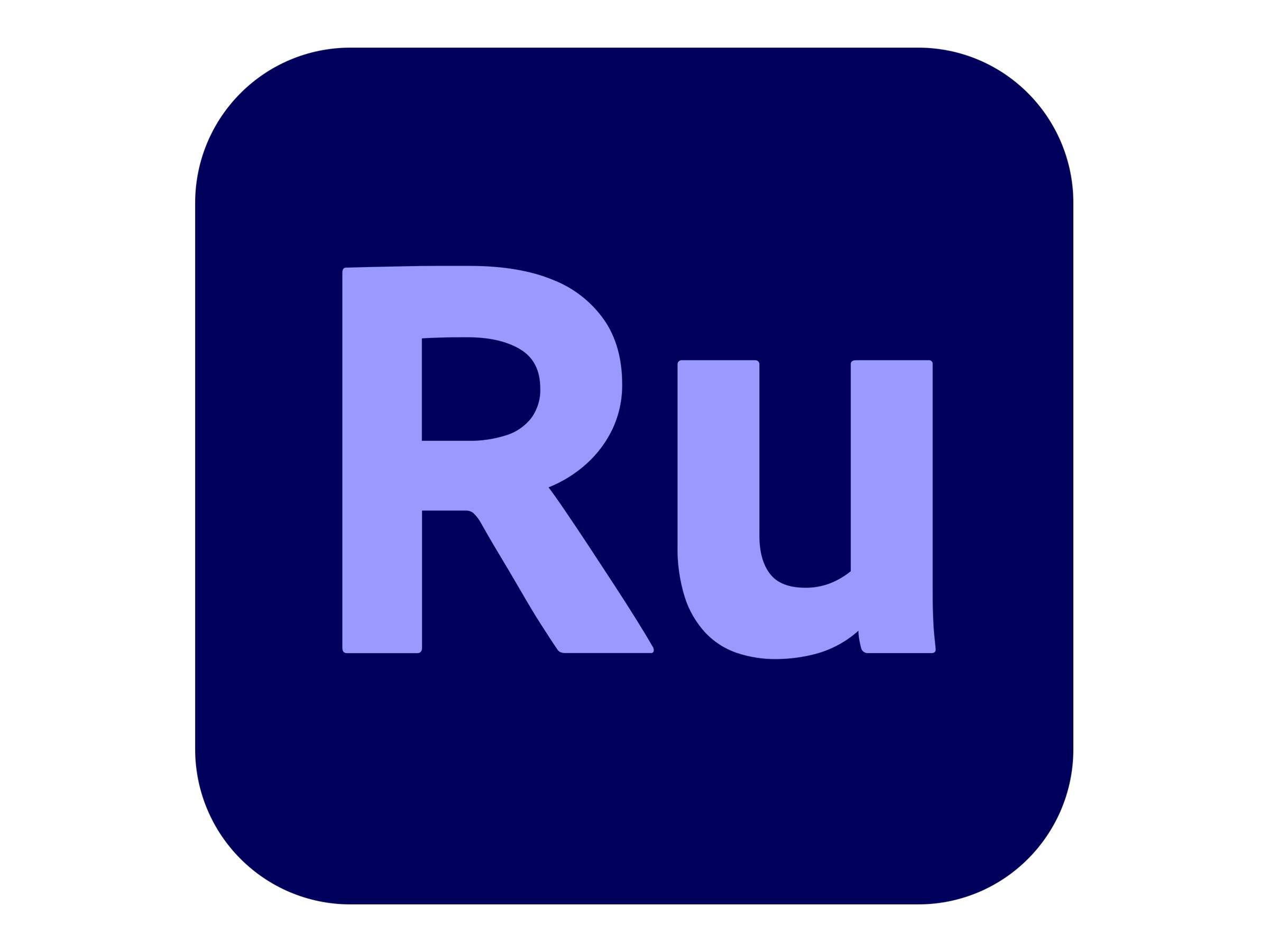 Adobe Premiere Rush for Teams - Subscription Renewal - 1 Benutzer - Reg. - VIP Select - Stufe 12 (10-49)