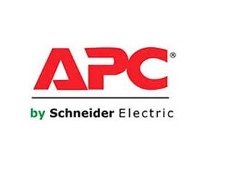 APC by Schneider Electric Logo in Rot, Grün und Schwarz auf weißem Hintergrund.