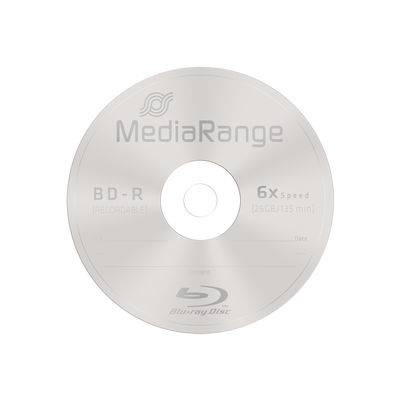MediaRange - 25 x BD-R - 25 GB 6x - Spindel