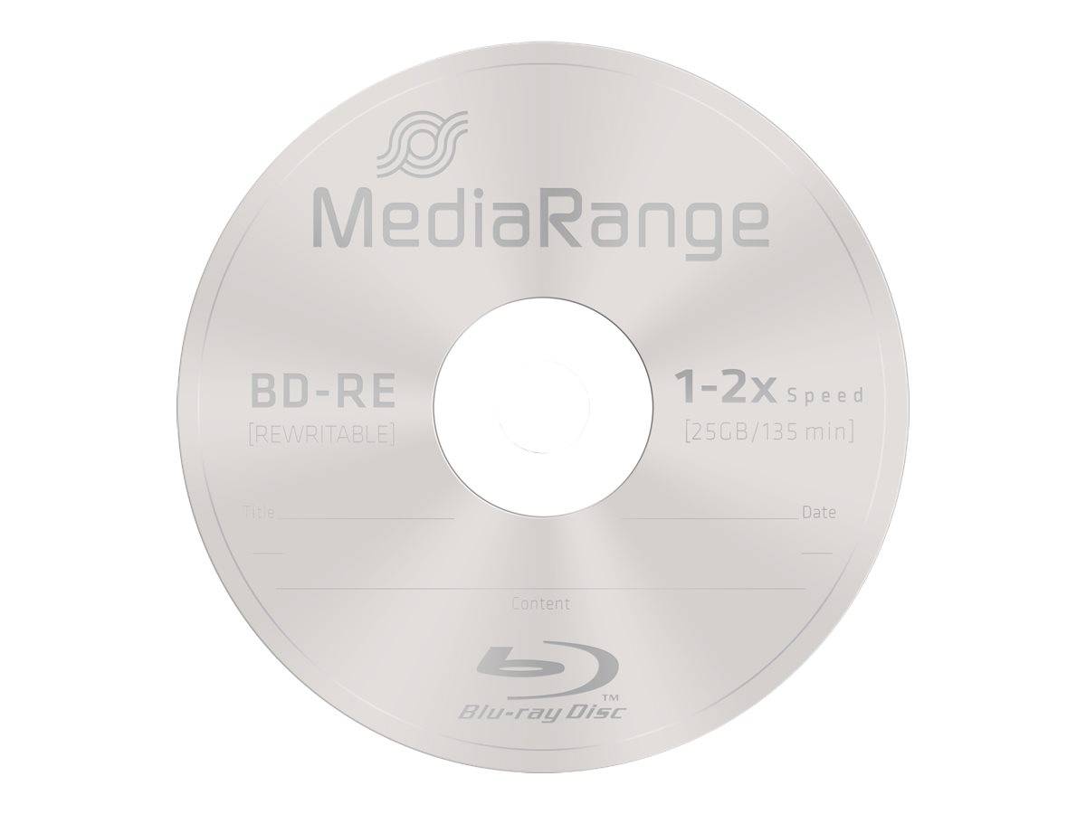 MEDIARANGE 10 x BD-RE - 25 GB 2x - Spindel