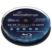 MediaRange - 10 x BD-RE - 25 GB 2x - Spindel
