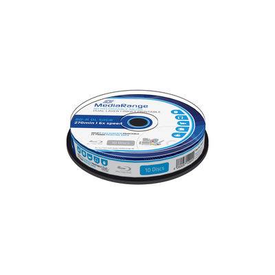 MediaRange Inkjet Fullsurface-Printable - 10 x BD-R DL - 50 GB (270 Min.)