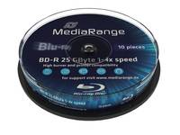 MediaRange - 10 x BD-R - 25 GB 6x - Spindel