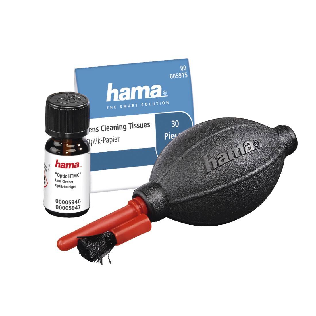 Hama Optic HTMC Dust Ex, Geräte-Reinigungsset, Digitalkamera, Schwarz, Rot, 4 Stück(e), 1 Stück(e)