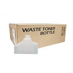 Pappkarton mit der Aufschrift „WASTE TONER BOTTLE