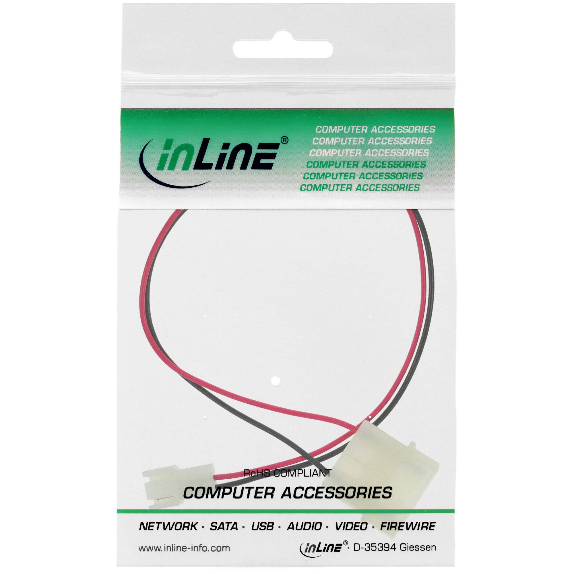 INLINE - Lüfter Adapterkabel - 12V zu 7V - 0,3m