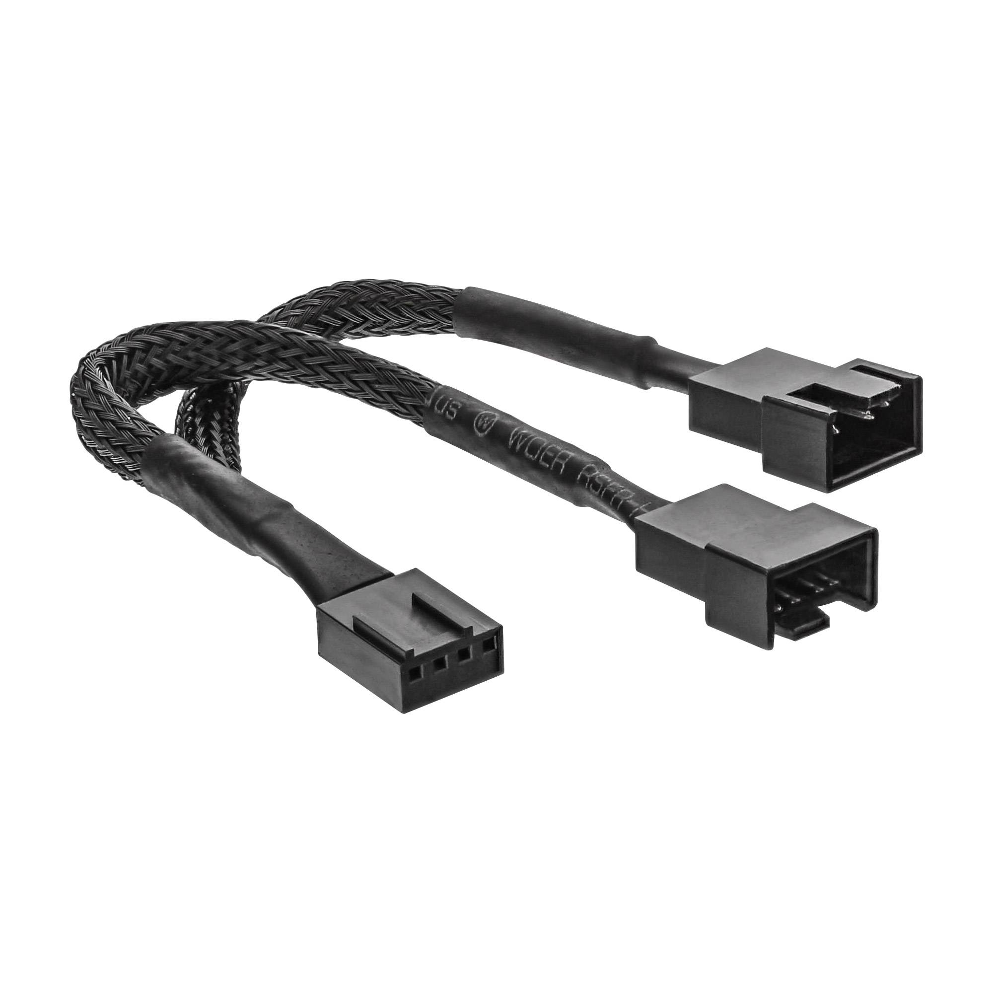 INLINE - Y-Kabel für Lüfter PWM - 4pol Molex 1 Stecker / 2 Buchse - 0,15m