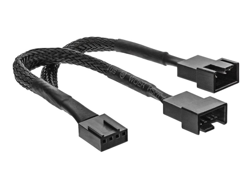 INLINE - Y-Kabel für Lüfter PWM - 4pol Molex 1 Stecker / 2 Buchse - 0,15m