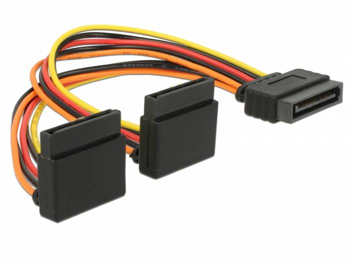 DeLOCK - Netzteil - SATA-Stromstecker (S) eingerastet bis SATA-Stromstecker (R)