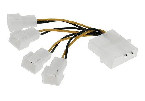 INLINE - Lüfter Adapterkabel - 4x Lüfter 3pol. an 13,34cm (5,25"")