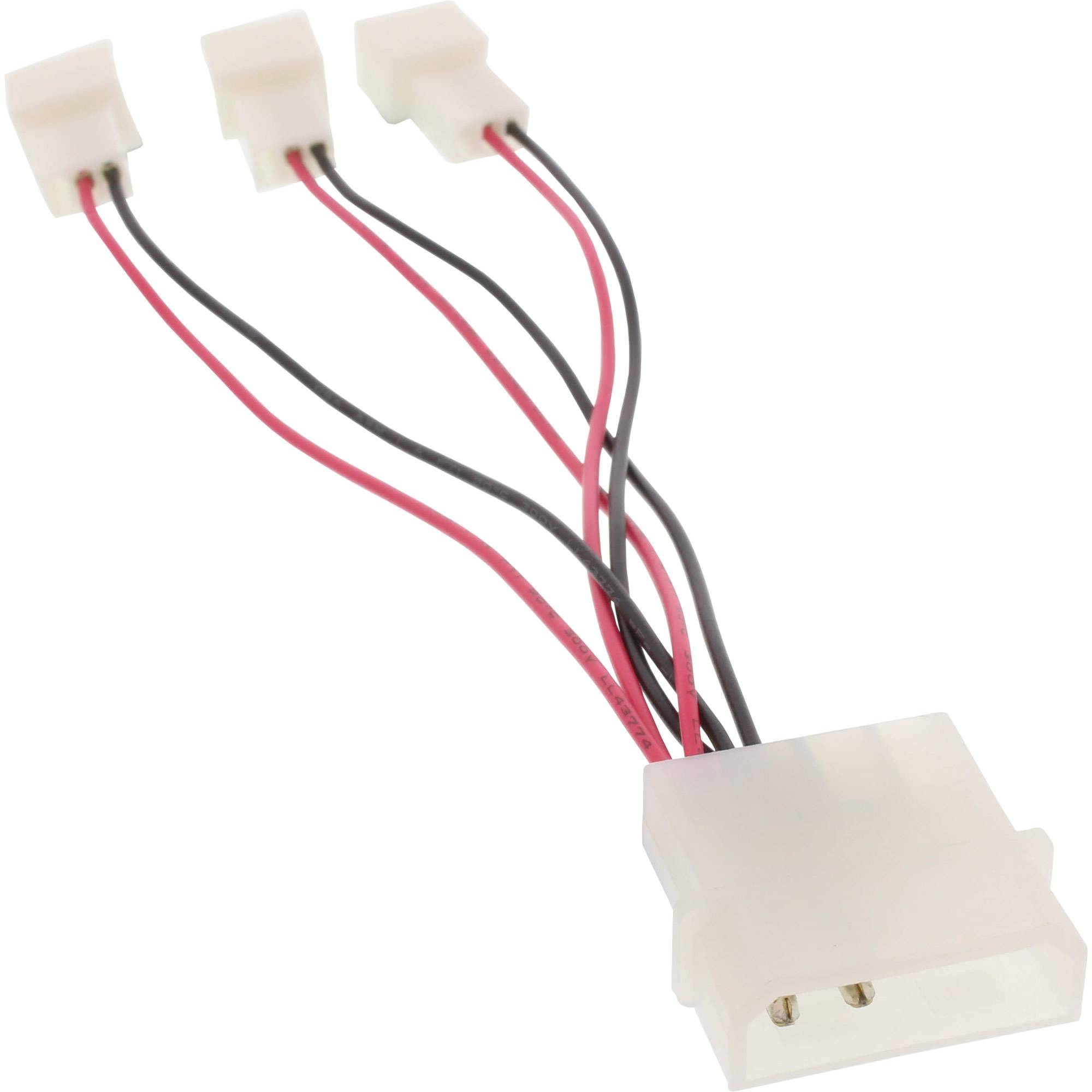 INLINE - Lüfter Adapterkabel - 12V zu 5V - für 3 Lüfter